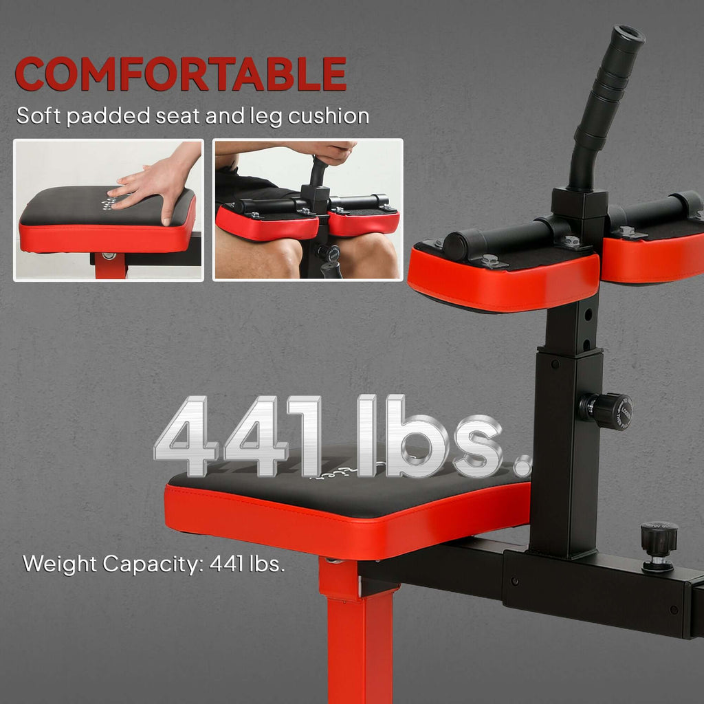 CALF RAISE MACHINE TRAINING GYM EQUIPMENT, RED STEEL SEATED