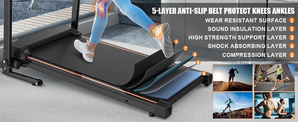 FOLDABLE PORTABLE 2.5HP APP CONTROLLED TREADMILL