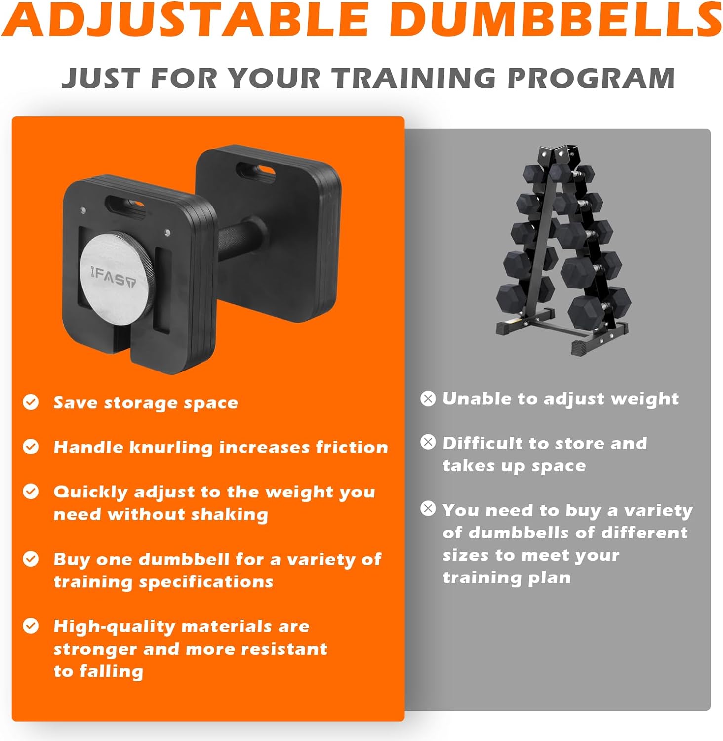9-IN-1 ADJUSTABLE DUMBBELL HOME WORKOUT SETS