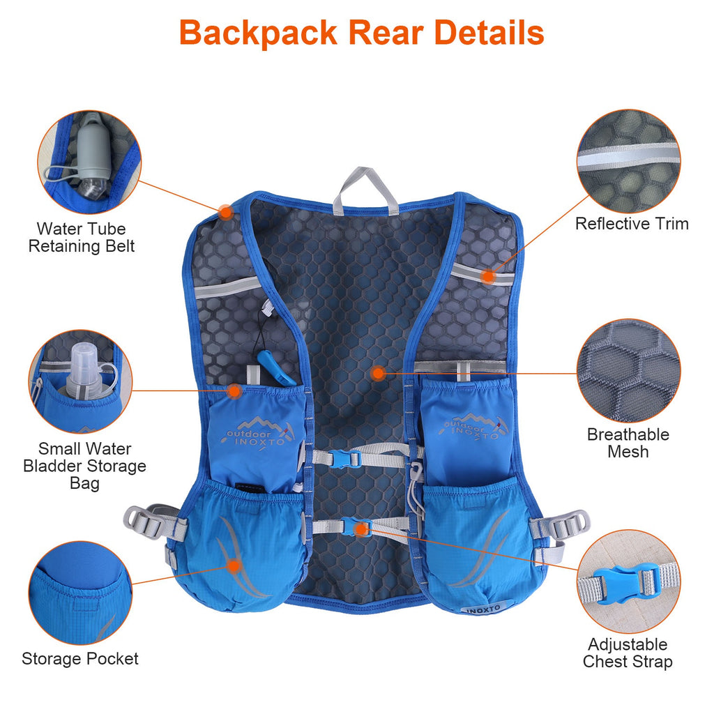 RUNNING HYDRATION VEST ADJUSTABLE BACKAPCK