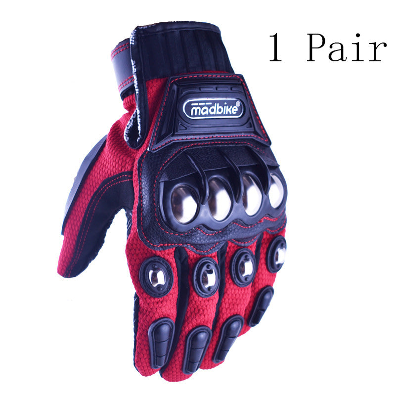 HOT STYLE OFF-ROAD MOTORCYCLE RIDING GLOVES ALLOY PROTECTION