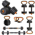 6-IN-1 MULTIFUNCTIONAL DUMBBELLS, KETTLEBELLS & BARBELLS SET