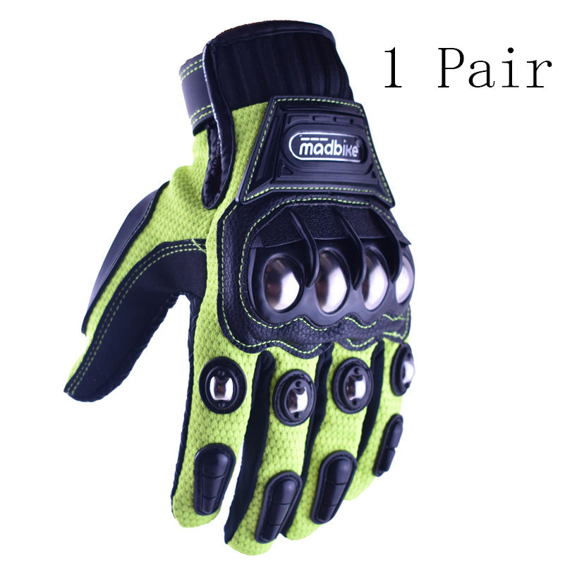 HOT STYLE OFF-ROAD MOTORCYCLE RIDING GLOVES ALLOY PROTECTION