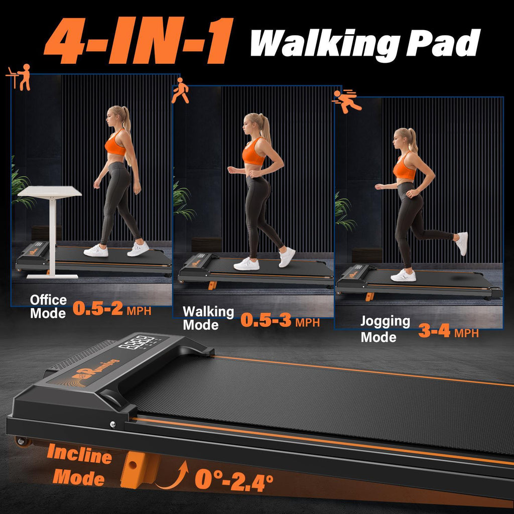 FOLDABLE TREADMILL WITH INCLINE EXERCISE MACHINE AND REMOTE