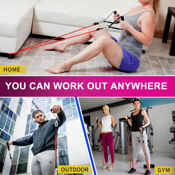 5-PIECE EXERCISE RESISTANCE BANDS SET