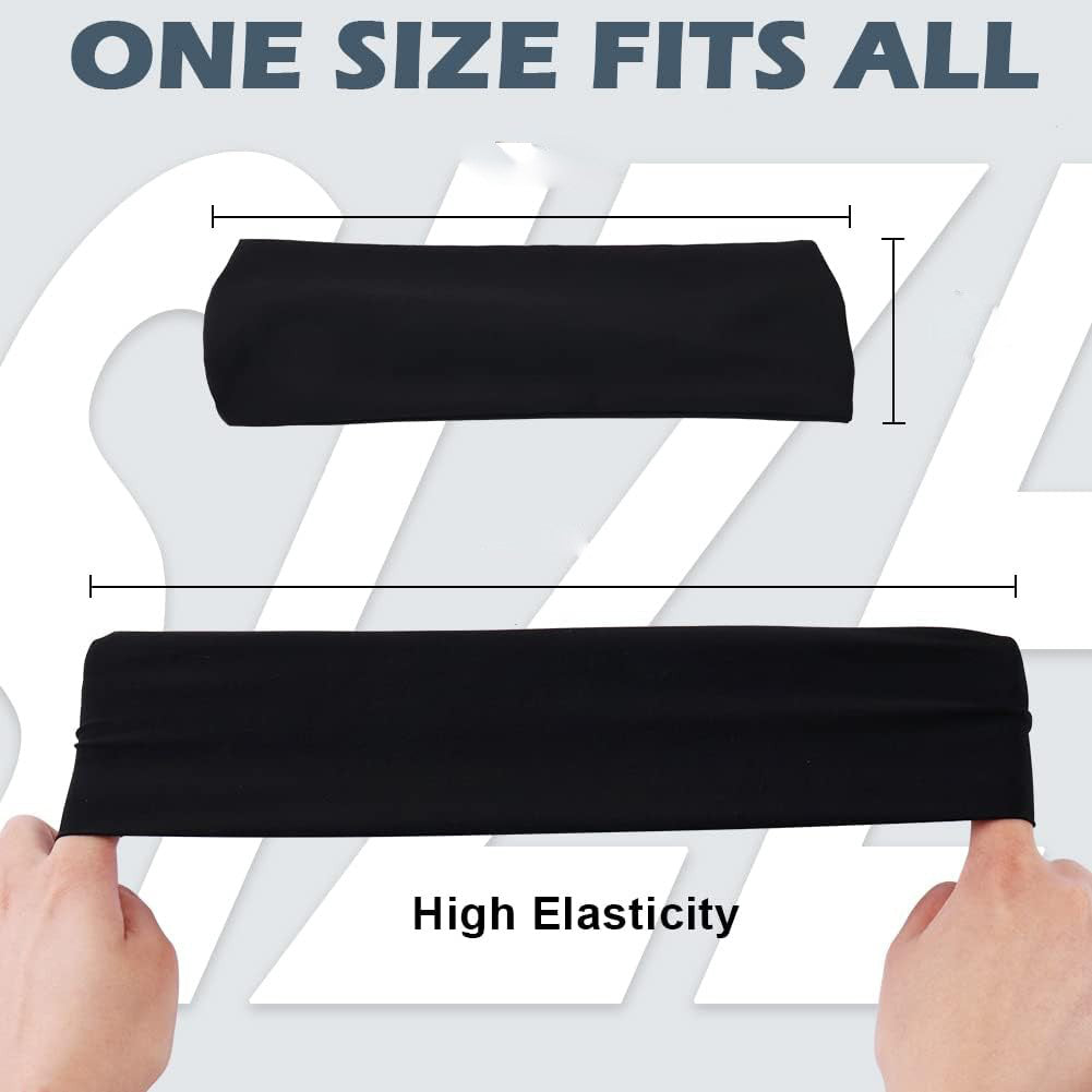 5-PACK UNISEX SPORTS SWEATBAND HEADBANDS
