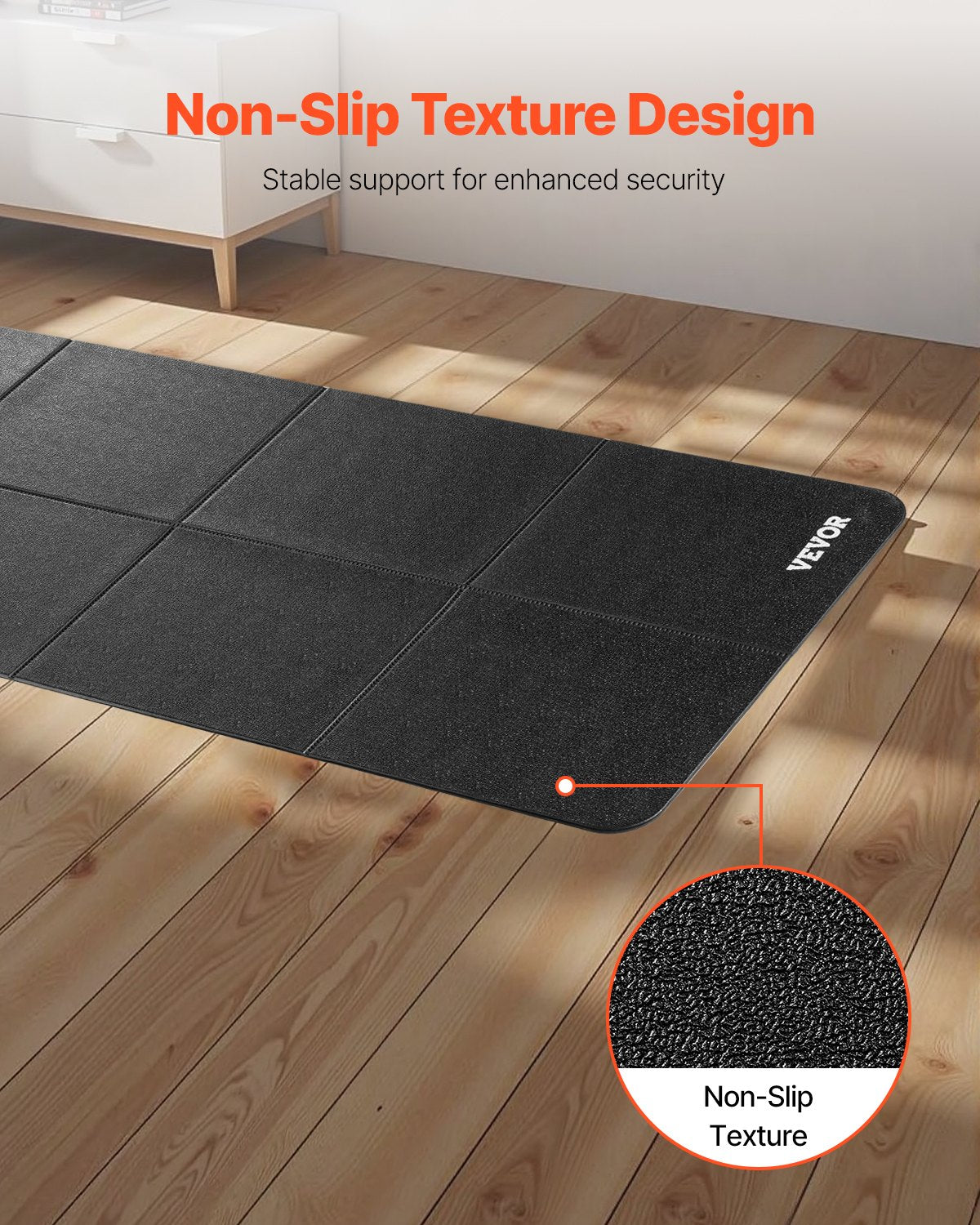 FOLDABLE TREADMILL MAT PAD FOR CARPET AND HARD FLOORS
