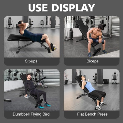 ADJUSTABLE WEIGHT BENCH MULTI-PURPOSE FOLDABLE WEIGHT BENCH