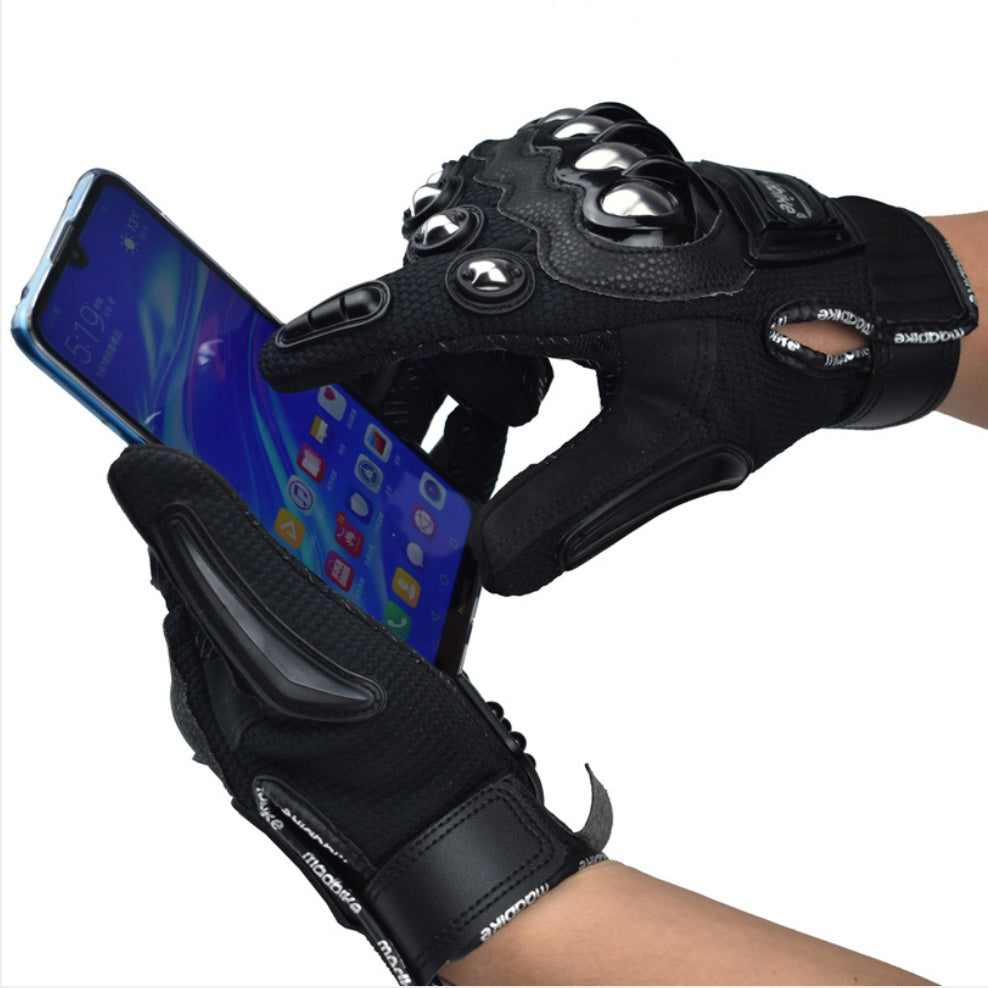 HOT STYLE OFF-ROAD MOTORCYCLE RIDING GLOVES ALLOY PROTECTION