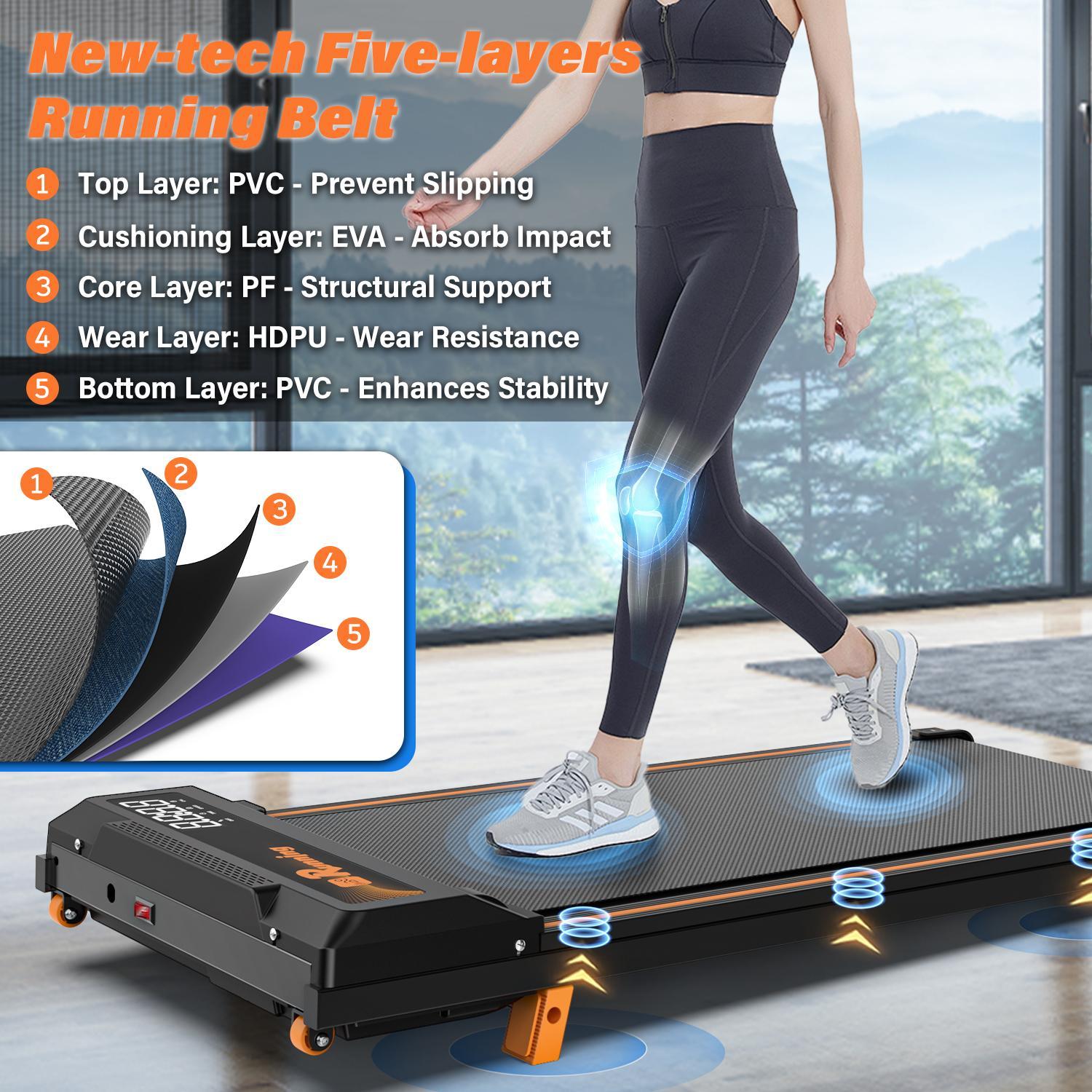 FOLDABLE TREADMILL WITH INCLINE EXERCISE MACHINE AND REMOTE
