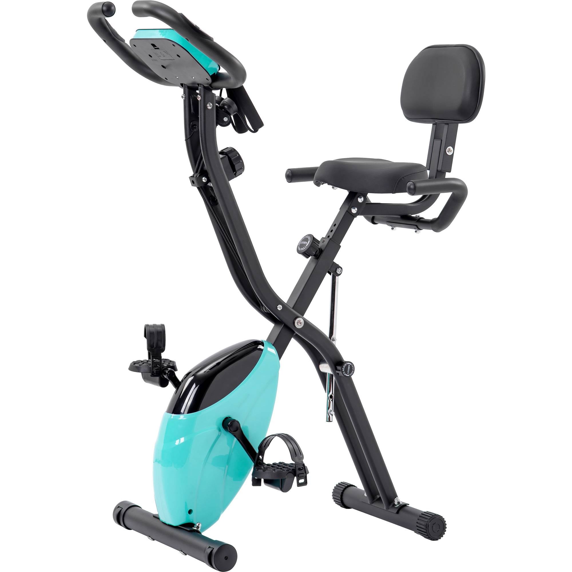 FOLDABLE EXERCISE BIKE UPRIGHT & RECUMBENT WITH RESISTANCE
