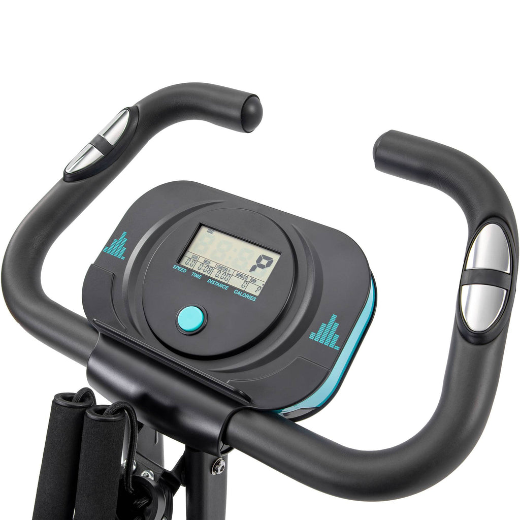 FOLDABLE EXERCISE BIKE UPRIGHT & RECUMBENT WITH RESISTANCE