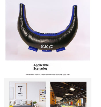 Thickened PU Leather Weighted Fitness Croissant Strength Training