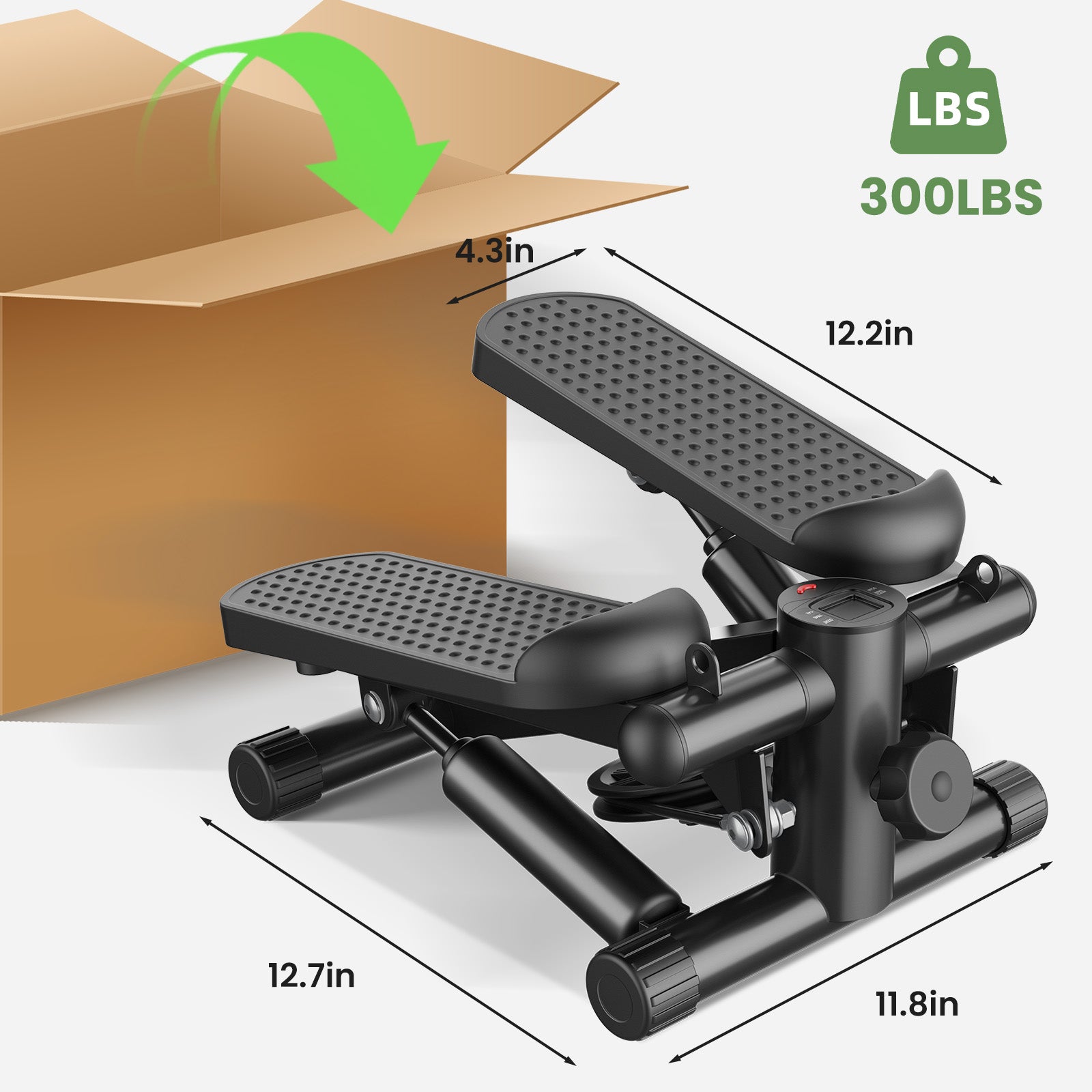 MINI STEPPER WITH RESISTANCE BANDS