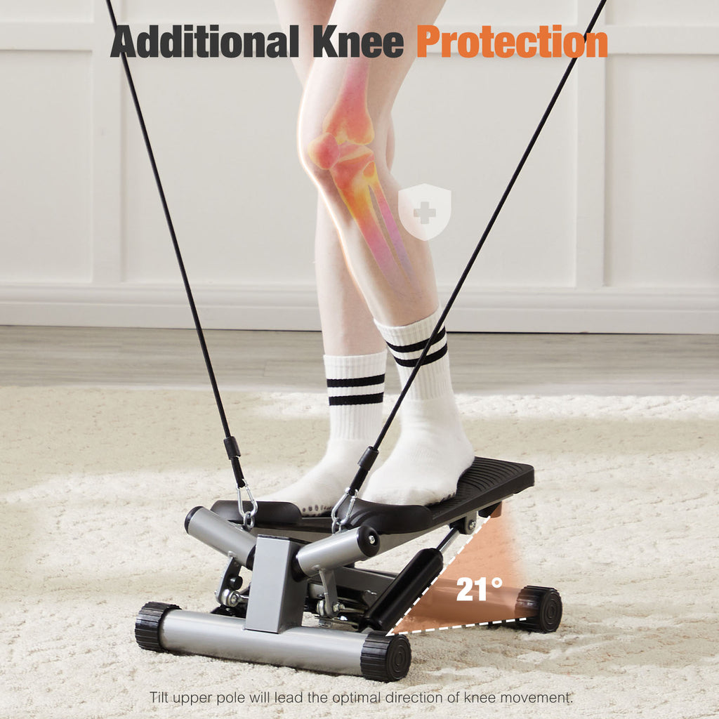MINI STEPPER WITH RESISTANCE BANDS