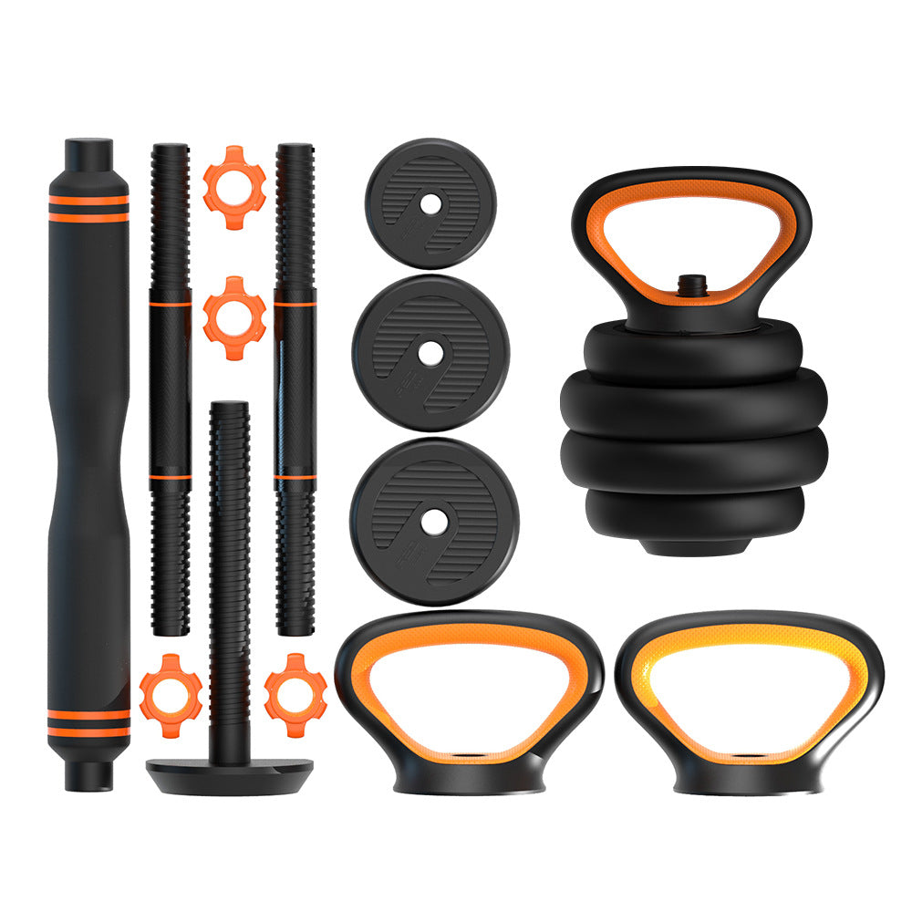 6-IN-1 MULTIFUNCTIONAL DUMBBELLS, KETTLEBELLS & BARBELLS SET