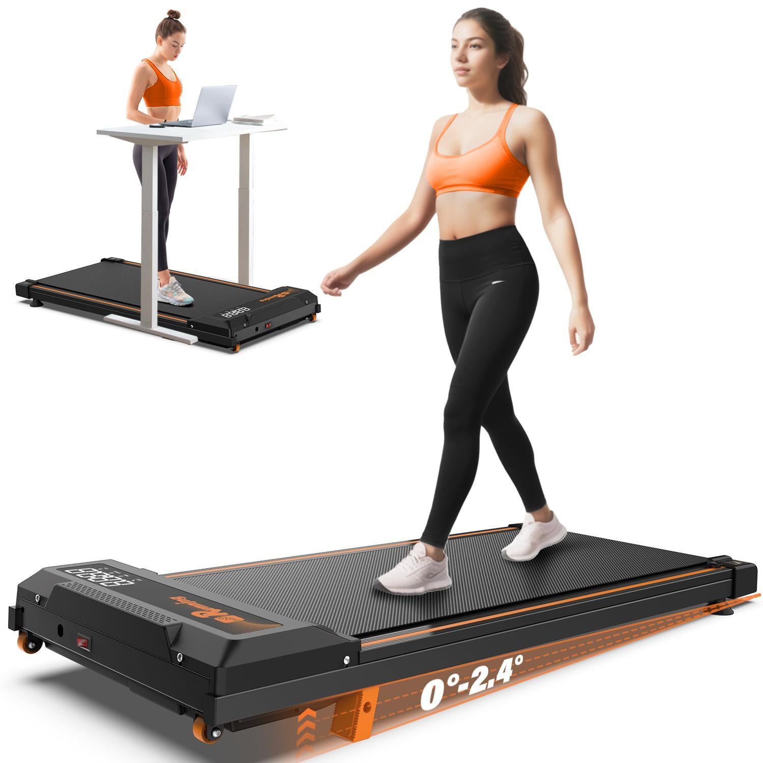 FOLDABLE TREADMILL WITH INCLINE EXERCISE MACHINE AND REMOTE