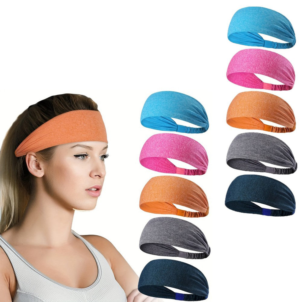 5-PACK UNISEX SPORTS SWEATBAND HEADBANDS